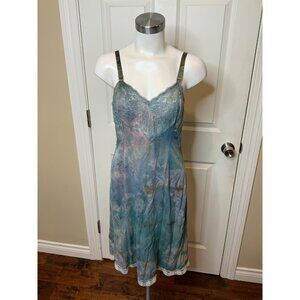 LoveShackFancy Blue Pink Hand Dyed Vintage Slip Dress NWT $595, One Size